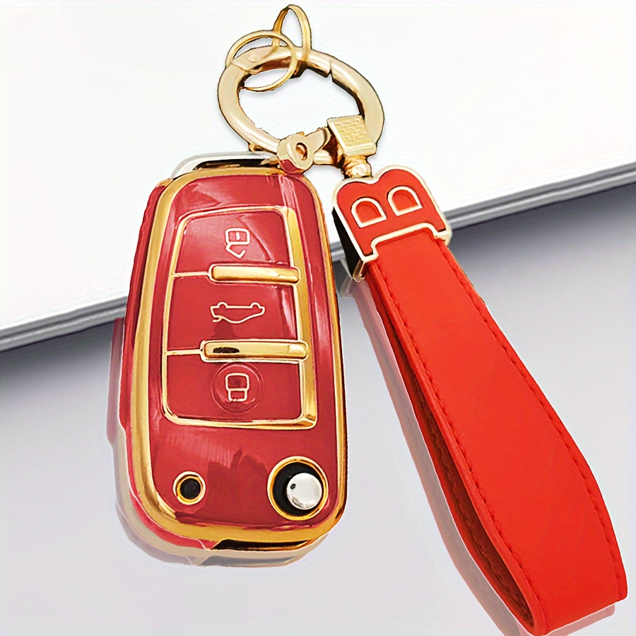 Für Audi Schlüsselcover Rot