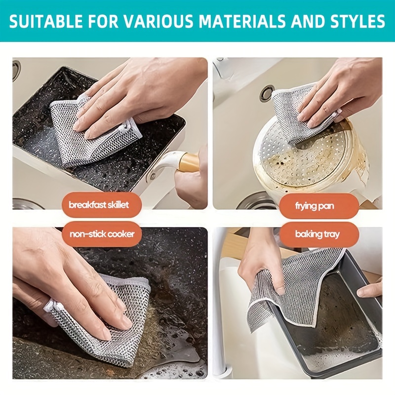 2023 New Multifunctional Non-scratch Wire Dishcloth,japanese Steel