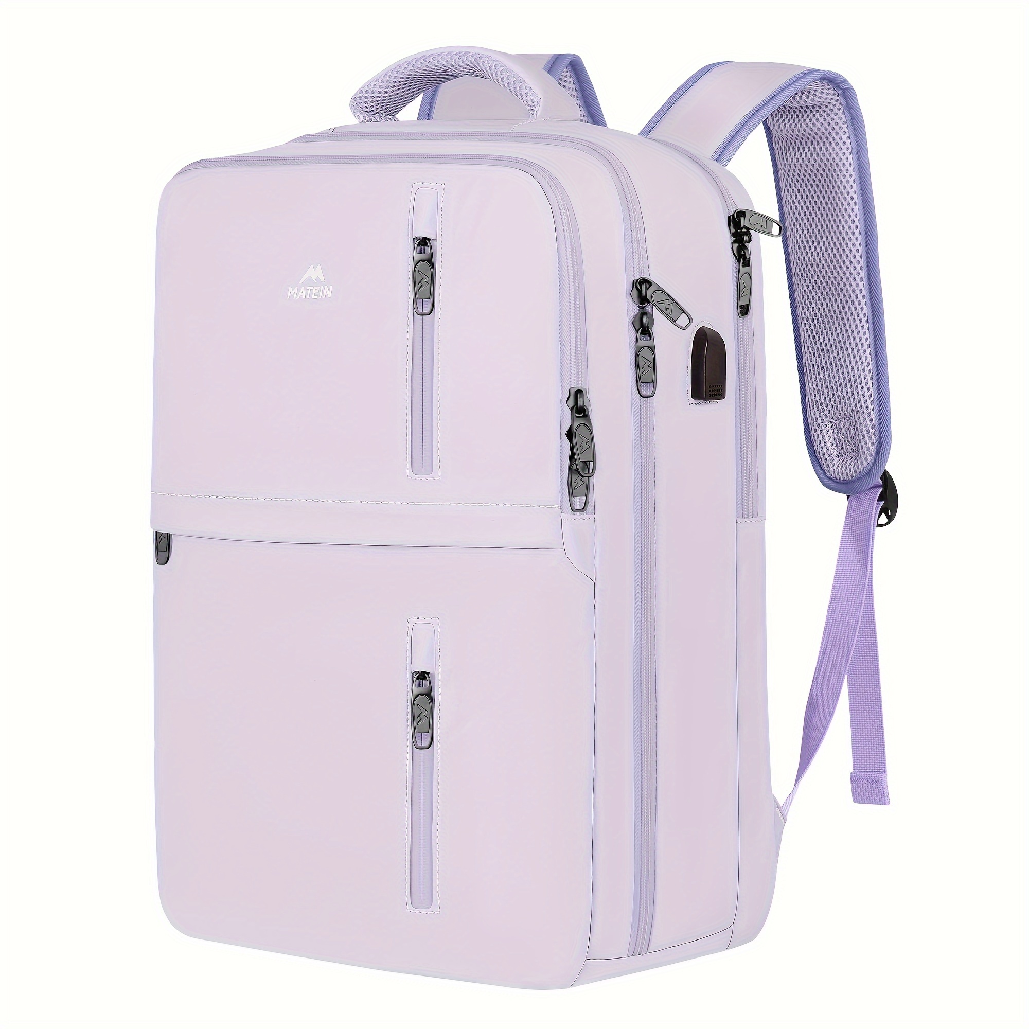 MATEIN Mochila con ruedas, mochilas de viaje para laptop de 17 pulgadas con  ruedas, resistente al agua, mochila con ruedas, mochila con ruedas, maleta