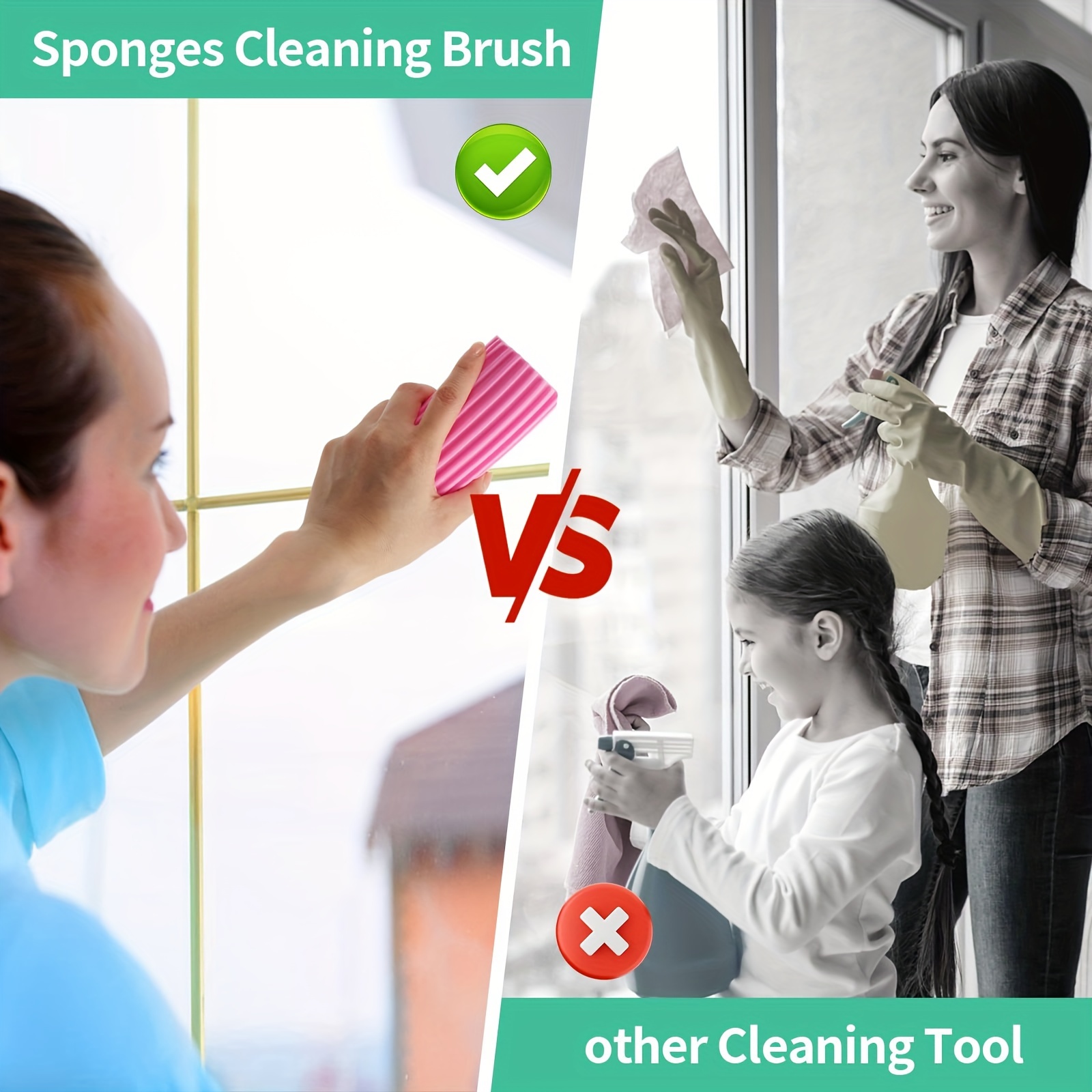 Damp Duster Scrub Daddy Groove Brushes For Cleaning Window Cleaning Brush 