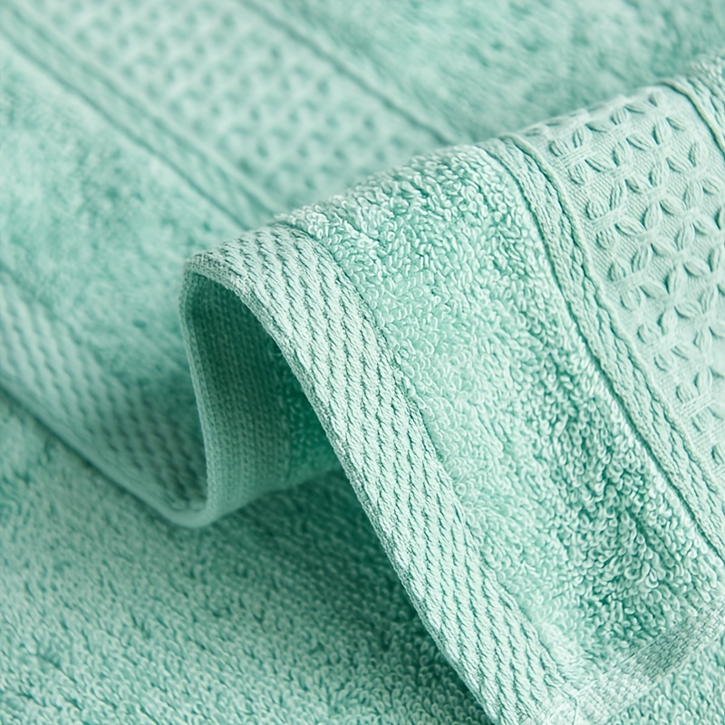 Dish Towels 100 Percent Cotton | Set of 4 for Drying and Kitchen Use  (Seafoam Blue-Green)