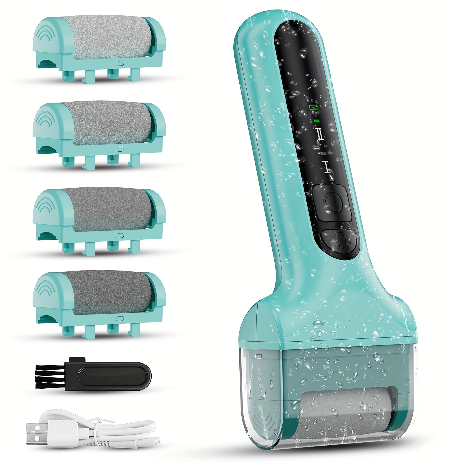 Electric Foot Callus Remover Set, With Vacuum Rechargeable Foot Scrubber,  Dead Skin Remover, Foot File Pedicure Kit Tools - Temu