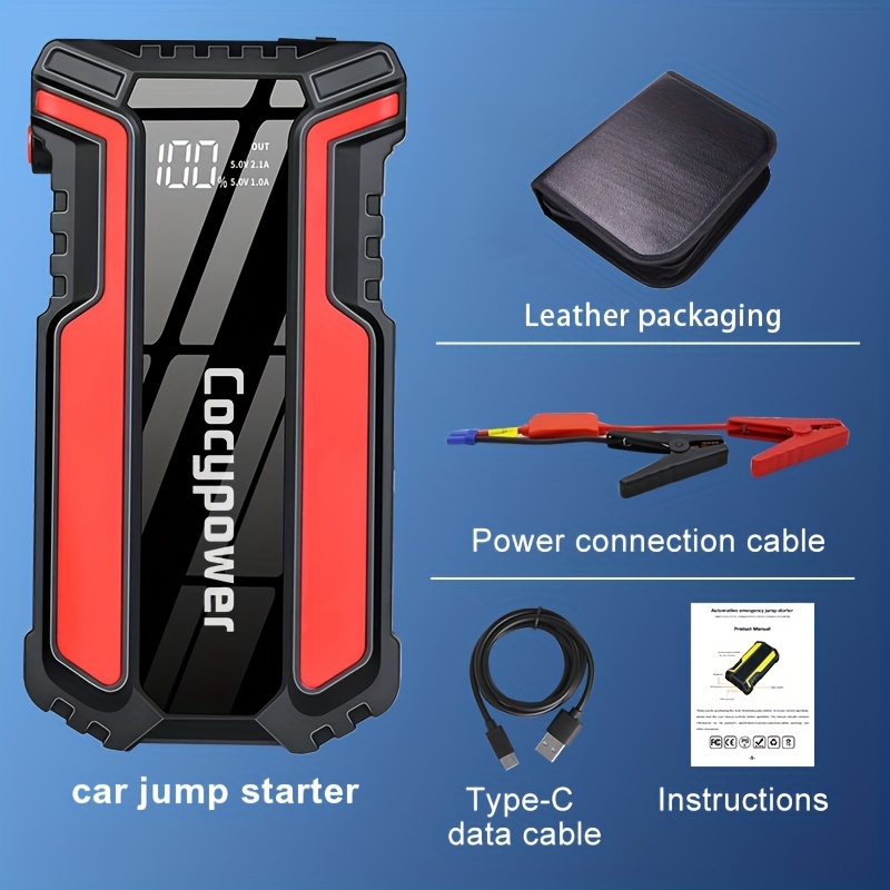 NEOQOQO 2000A Car Battery Jump Starter Charger Booster Jumper Box 20000mAh