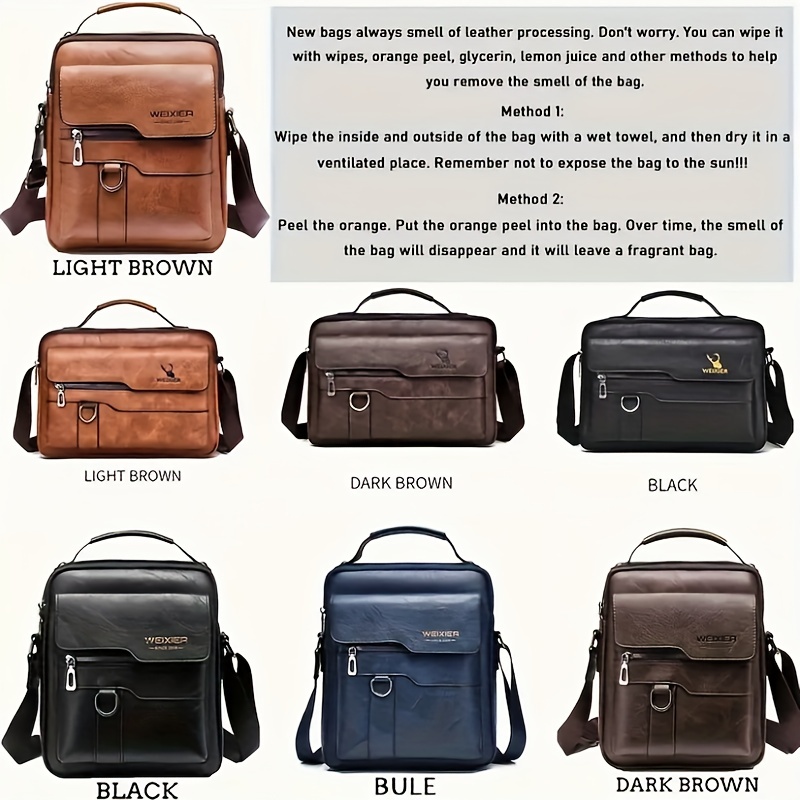 Leather Messenger Bags & Leather Shoulder Bags - Men & Women