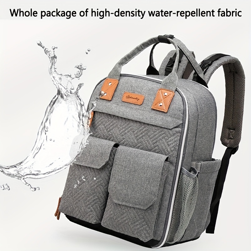 Large Capacity Mommy Bag, Multi-functional Portable Baby Storage Backpack  With Milk Bottle & Diaper Compartments - Temu