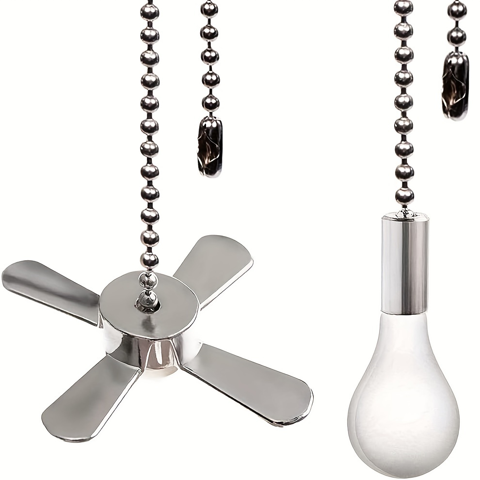 Mainstays 3' Satin Nickel Ceiling Fan Pull Chain Extension 