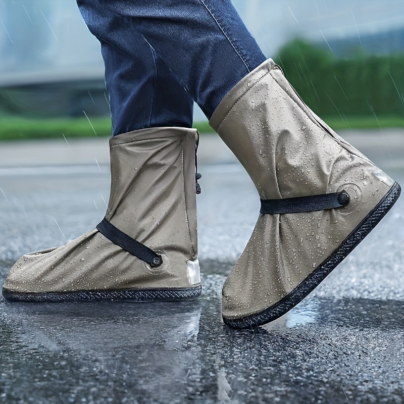 1pair waterproof shoe covers rain shoe covers slip resistance galoshes rain boots over shoes