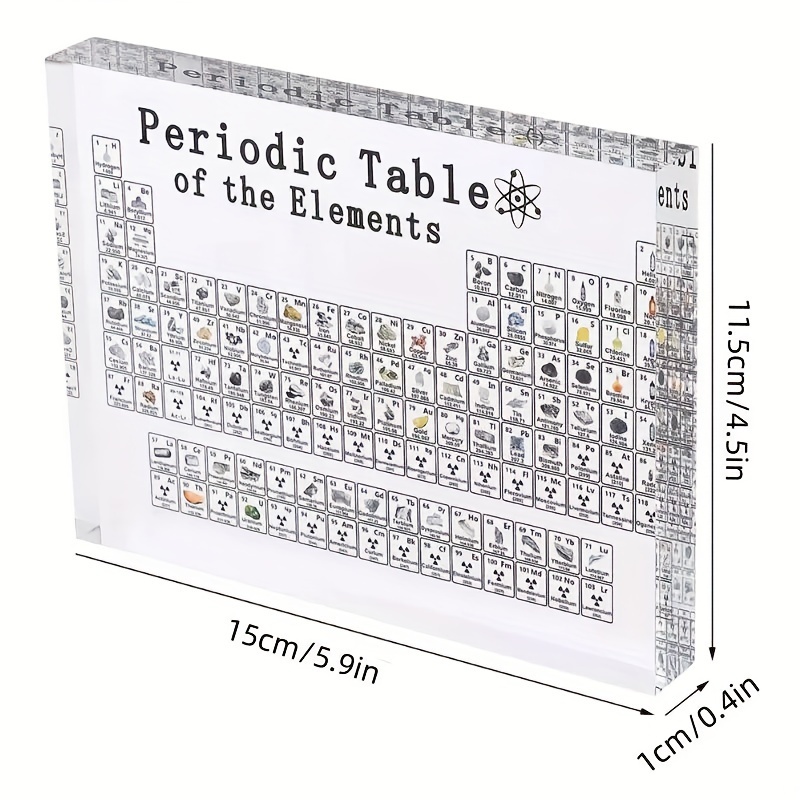 1pc acrylic chemical element circulation table physics display teaching props gift for science lovers details 4