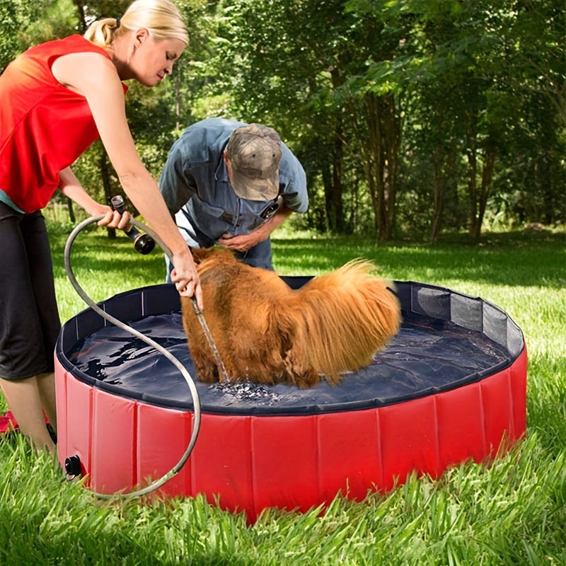 1pc Vasca Doccia Pieghevole Per Animali Domestici, Piscina Per Cani  Portatile Lavaggio Vasca Bagno Per Animali Domestici