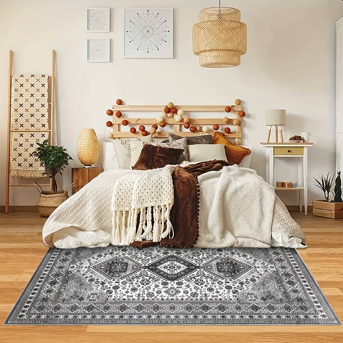 Boho Anti Fatigue Kitchen Rugs, Vintage Absorbent Non Slip Rugs, Soft Floor  Mat For Living Room Bedroom Bedside, Easy To Clean, Washable Anti-skid  Throw Rugs Home Decor, Room Decorative Rugs Farm Decor 