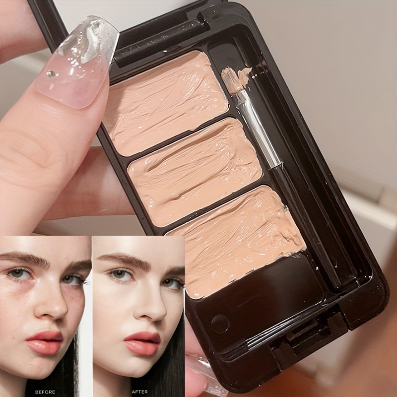 Creamy Makeup Palette Contouring Concealer Cream Long - Temu