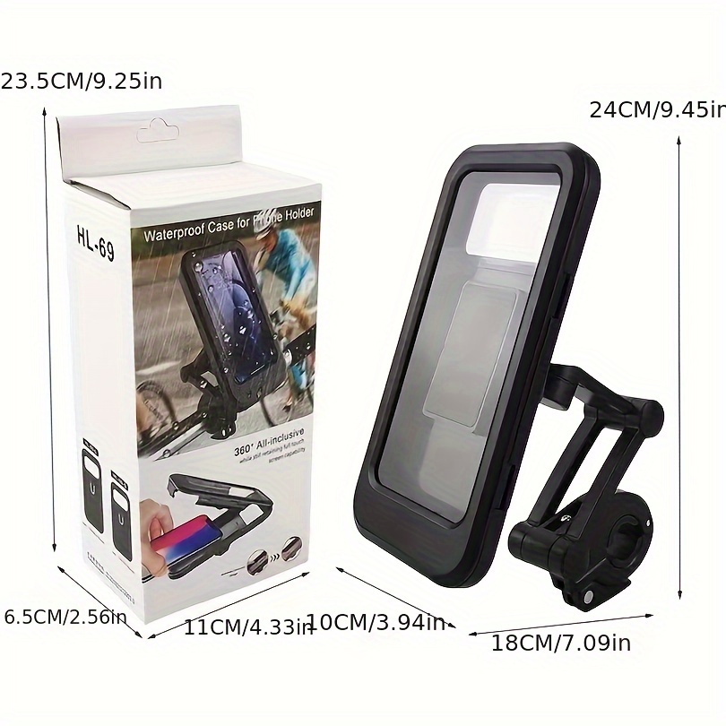 Waterproof Bike Phone Mount Secure Cell Phone Holder - Temu