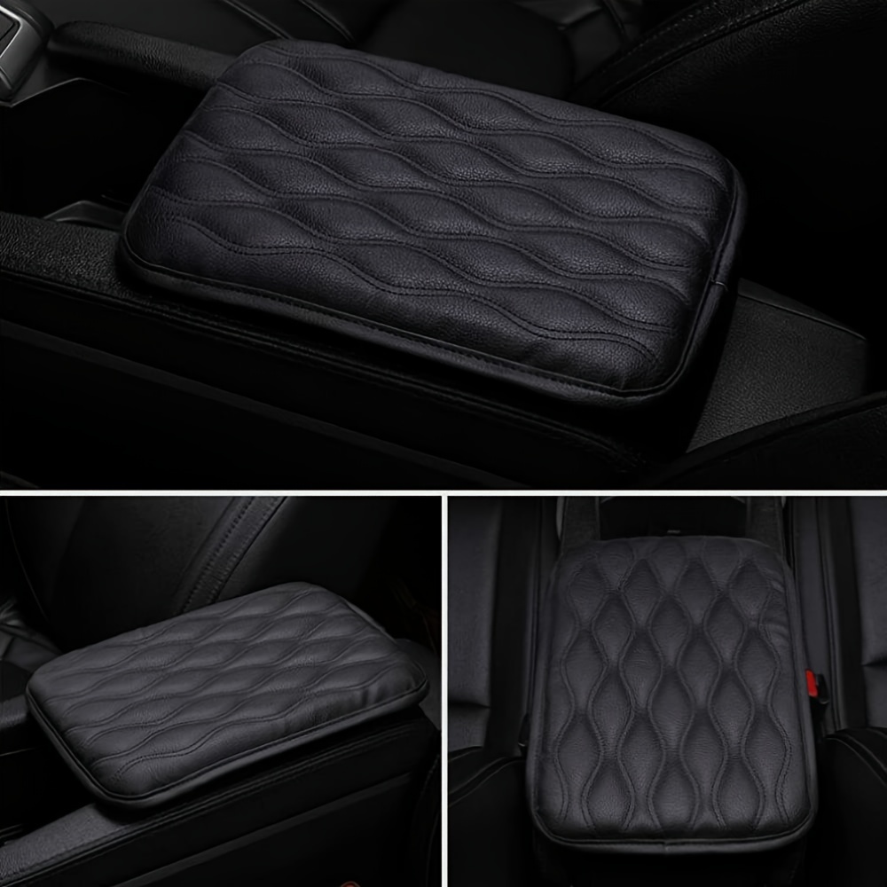 Leather Car Armrest Box Pad, [universal Style] - Waterproof Car Center  Console Cover Pad Leather Auto Armrest Cover, Arm Rest Cushion Pads For  Suv/tru