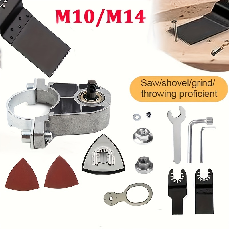 M10 M14 Adaptateur Meuleuse d'angle Polisseuse Filetage Foret Interface  Convertisseur Connecteur Outils électriques Accessoires Bielle