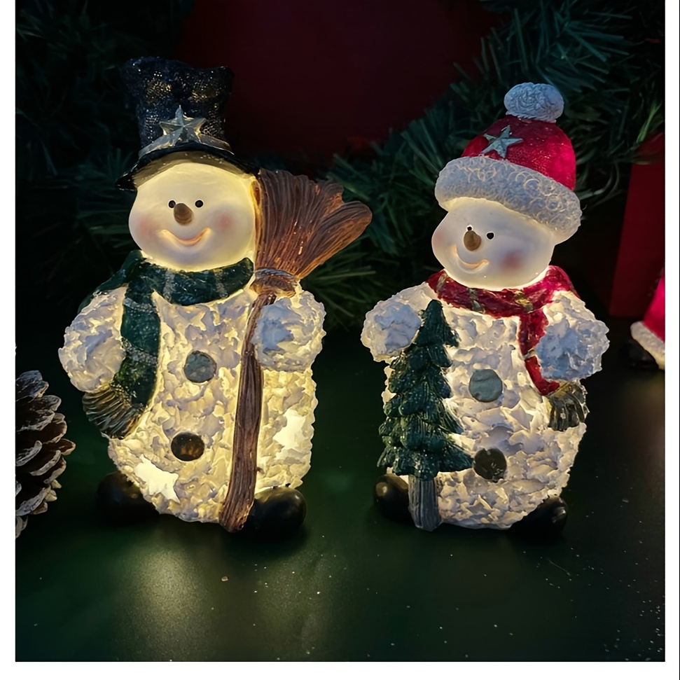 Grande décoration de Noël extérieure blanche, bonhomme de neige