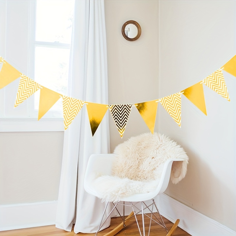 Banderines de papel para decoración de fiestas, banderines de feliz  cumpleaños