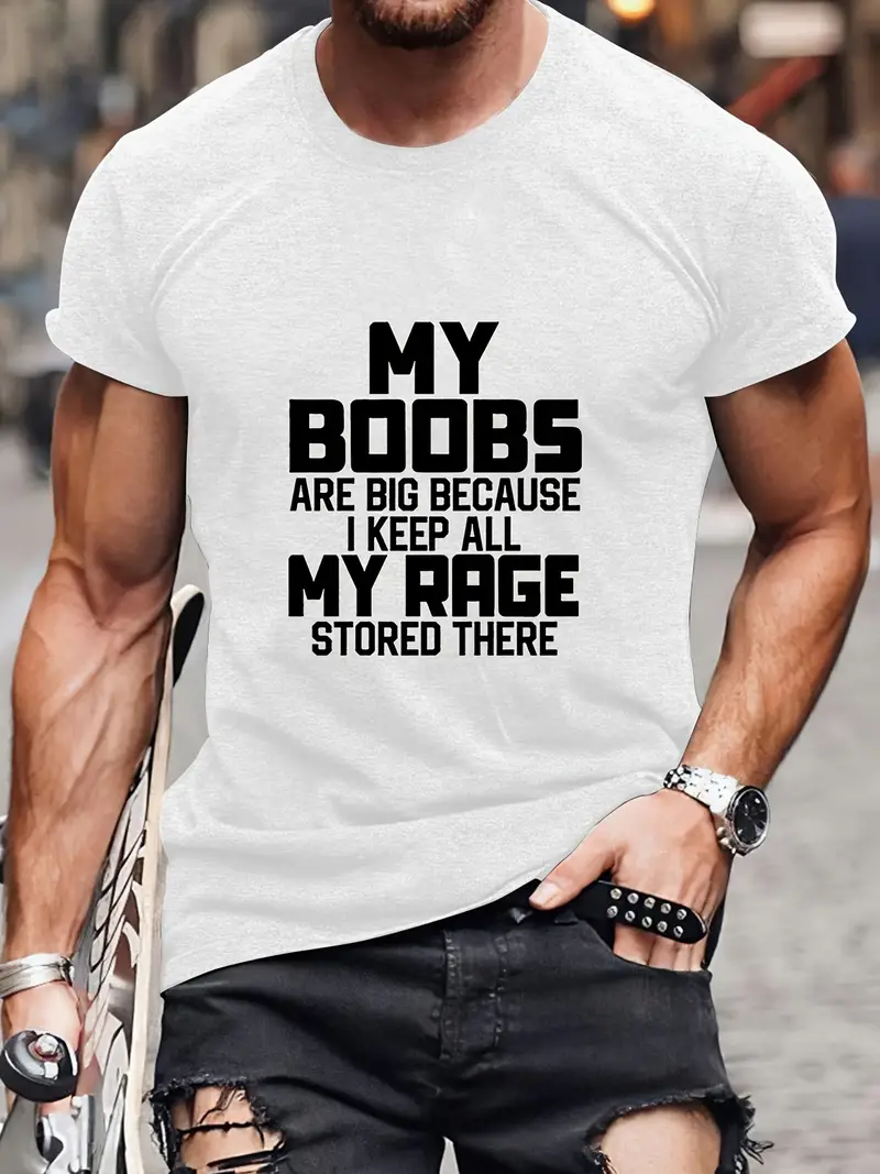 Men's  Boobs Big T shirts Casual Oversized Clothing Spring - Temu Canada