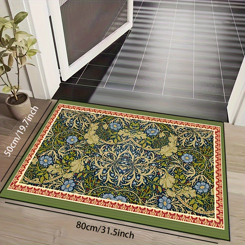 Boho Floral Kitchen Rug, Soft Cushioned Anti-fatigue Comfortable Mat,  Waterproof Non-slip Memory Foam Floor Mat, Runner Rug, Throw Rug For Living  Room Bedroom, Super Absorbent Machine Washable Carpet For Home Kitchen  Bathroom