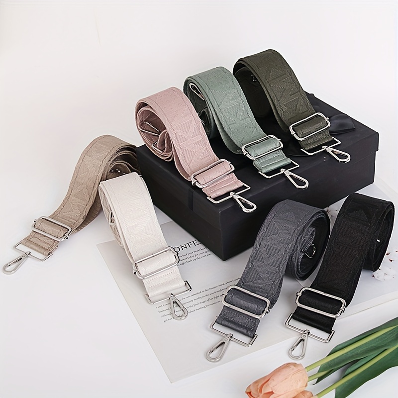 Long Shoulder Bag Strap Cotton Wide Replacement Purse Strap - Temu