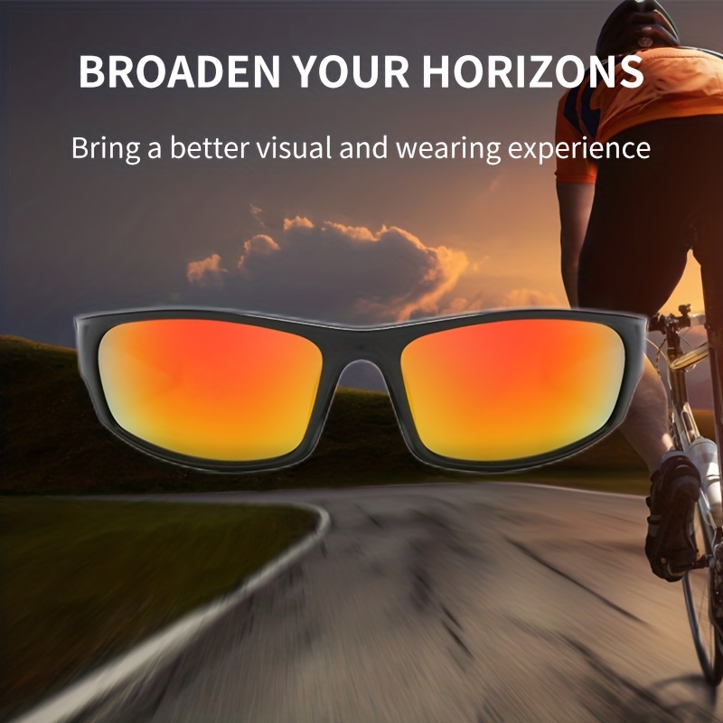 Polarized Sports Glasses for Men & Women: Colorful Film Series, Dust-Proof  & Mirror for Outdoor Adventures!