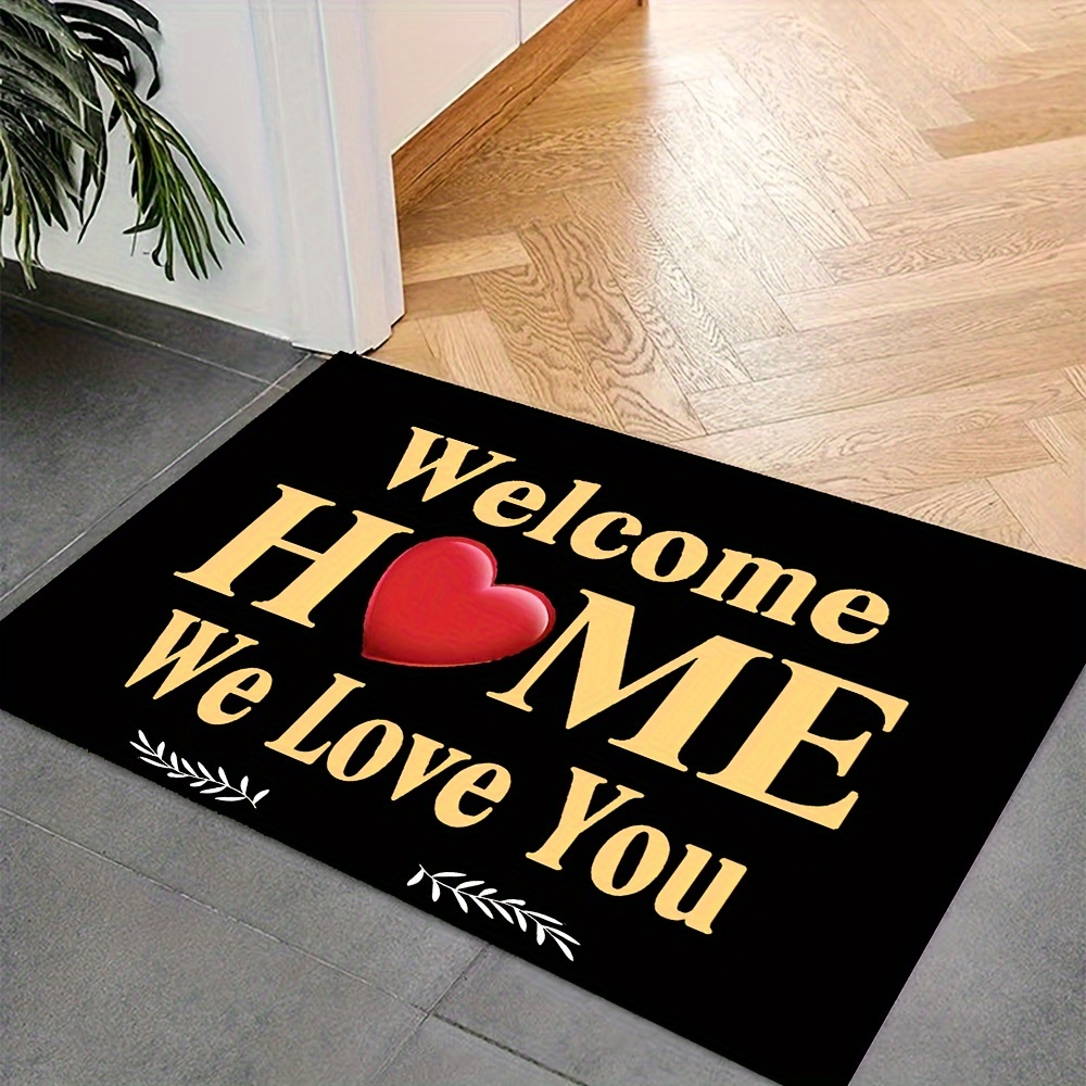 TEMU 1pc Welcome Home " You" Door Mat, Indoor Mat, Funny Gift, Rv Doormat, Non-slip Floor Carpet, Indoor, Outdoor Decorative Rug