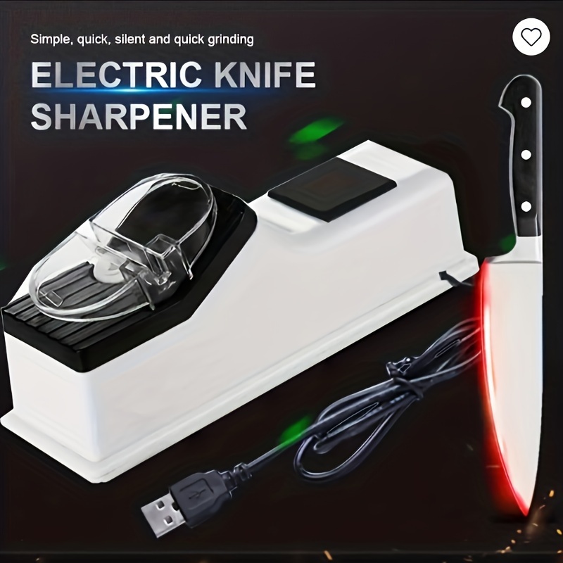Electric Knife Sharpener, With Usb Multifunctional Fast And Automatic Electric  Knife And Scissor Sharpeners For Family Kitchen & Restaurant Kitchen 