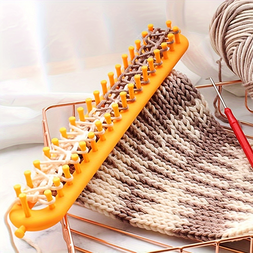 Knitting Loom Set DIY Machine Adjustable Peg Shawl Stitch Handmade Flower  Maker Weaving Tools for Blanket Socking Sweater Shawl Beginners