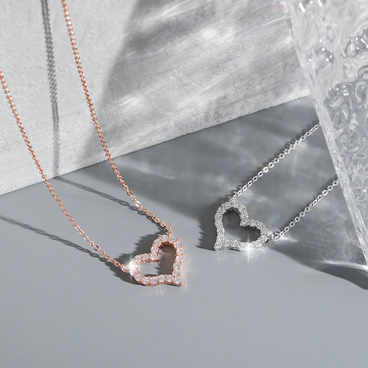 1 set real rose gift box with heart shaped exquisite necklace elegant versatile jewelry romantic creative birthday anniversary valentines day mothers day gifts for women details 6