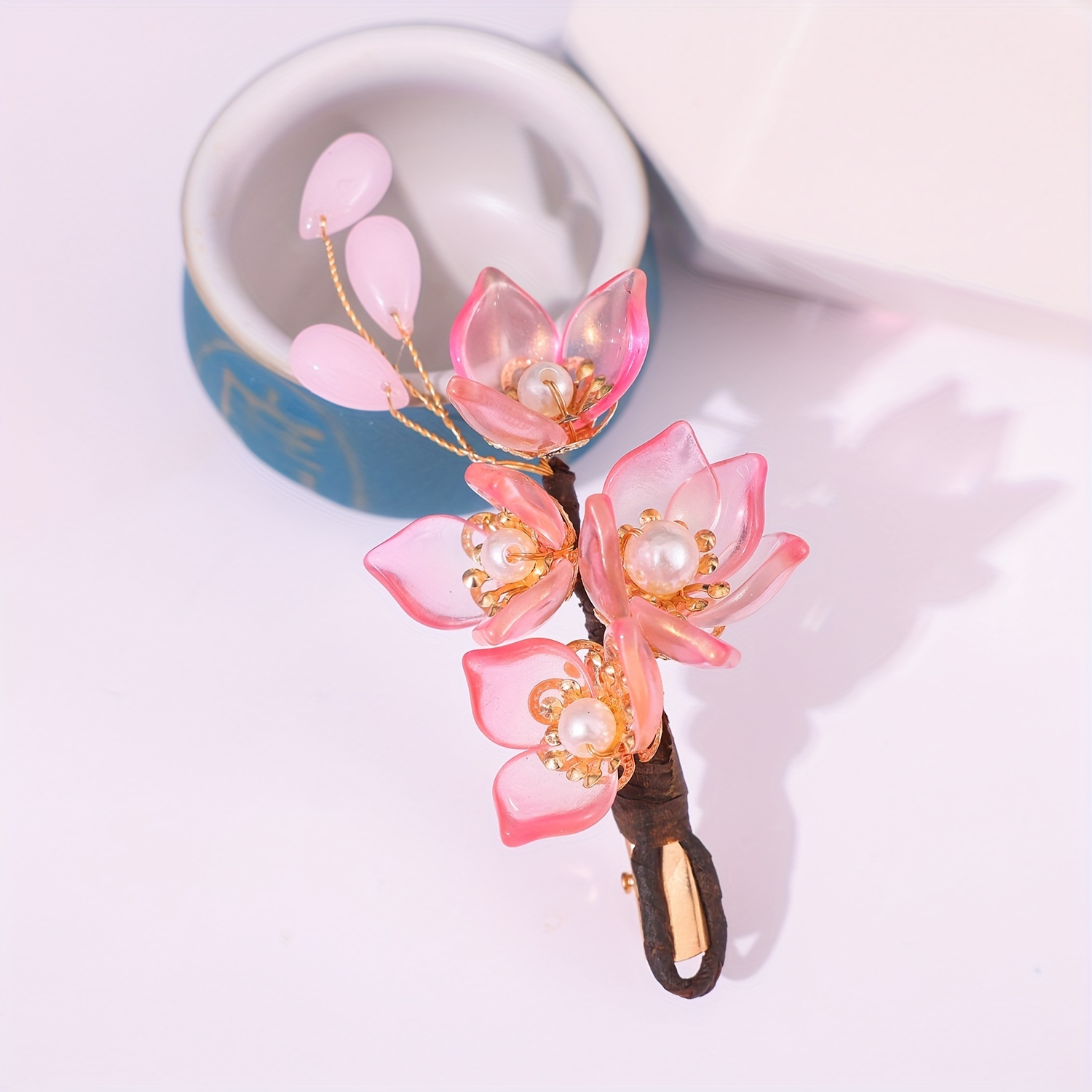 Flower Design Hair Clip For Girls