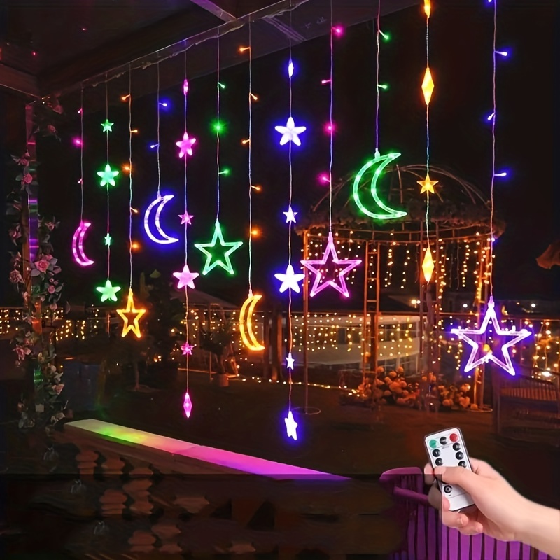 20 LED Moon Ramadan String Lights, Islamic Castle Lights Ramadan  Decorations, Battery Powered, for Indoor, Outdoor, Party, Tree, Garden,  Eid, Islamic