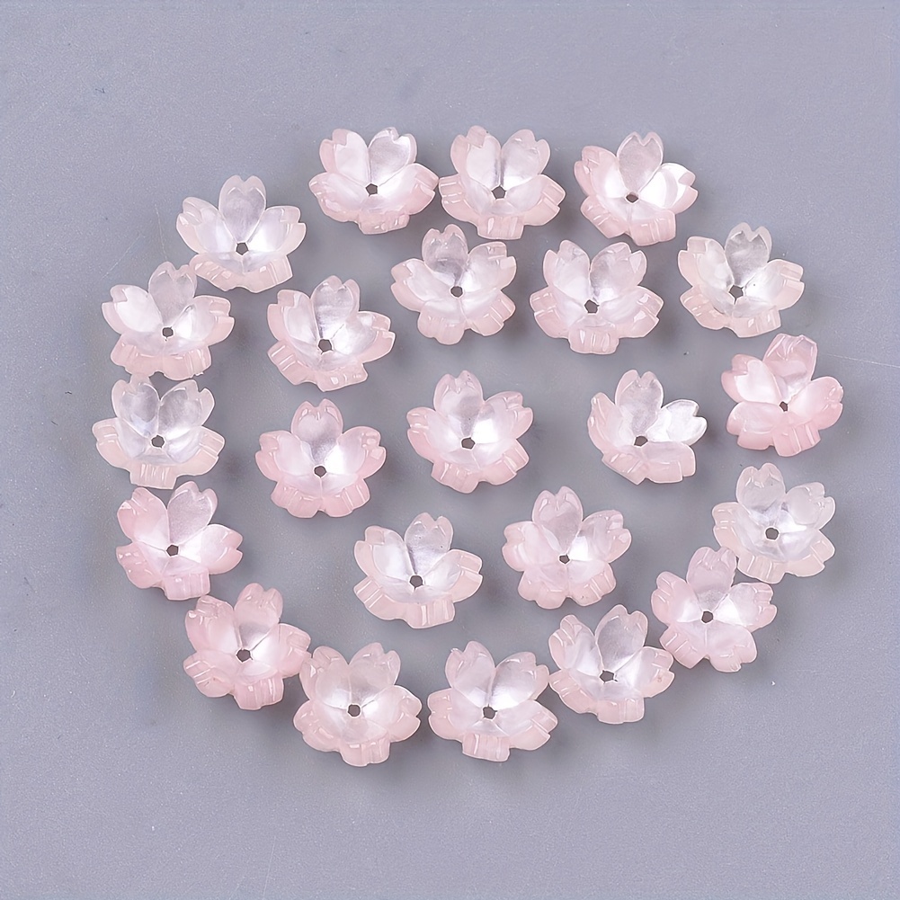Alloy Beads Ancient Charms Flower Shape Receptacle Beads - Temu