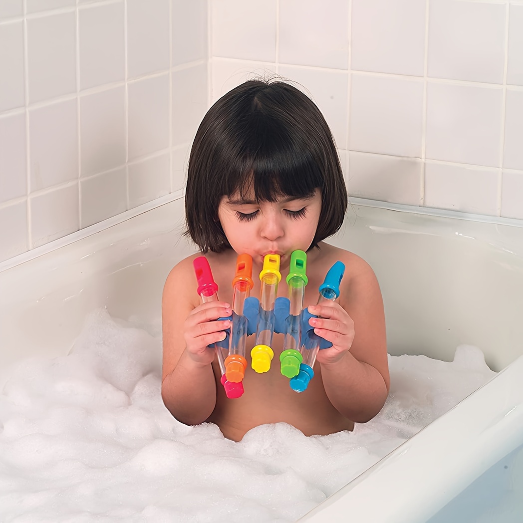 34pcs Bathroom Water Game Toys, Bathroom DIY Track Ball Slide Fun