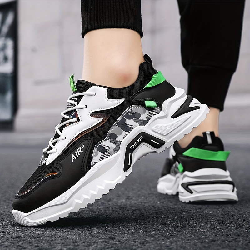 Mens Lace Up Chunky Sneakers Ugly Sneakers Dad Shoes Athletic