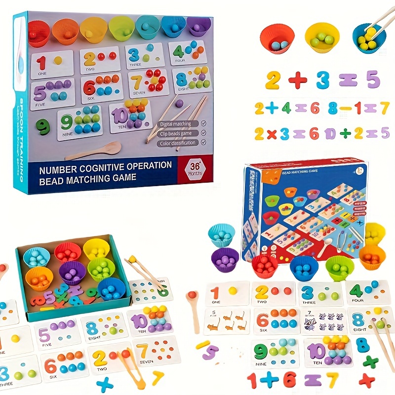 Montessori Kids Arithmetic Toys Number - Temu