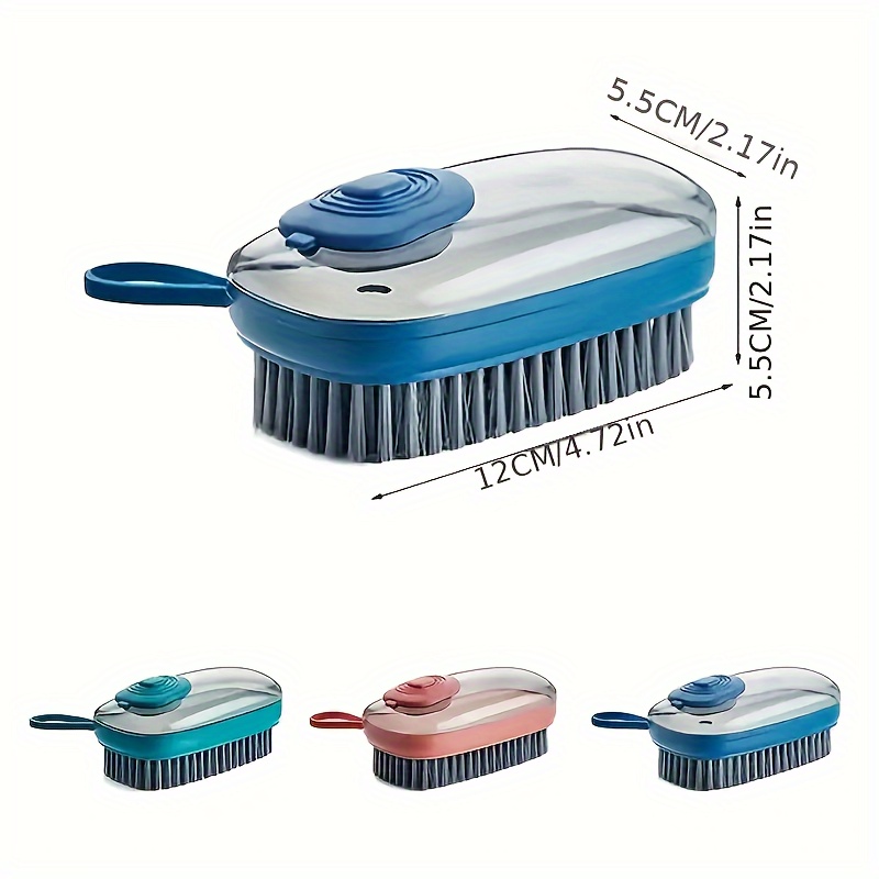 Multifunctional Pressing Cleaning Brush, 2 in 1 Soap Dispensing
