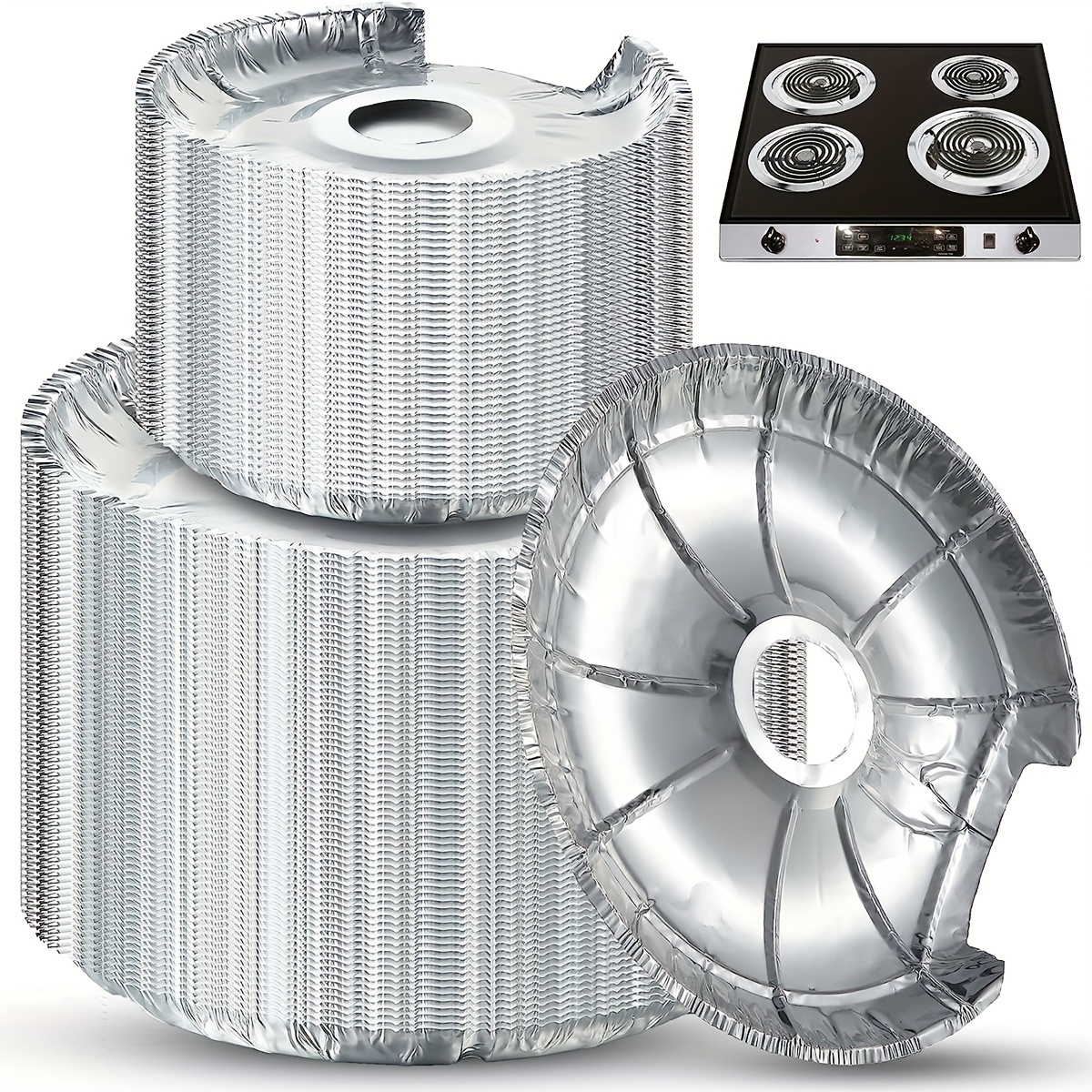 Round Electric Stove Burner Coversdisposable Stove Top Aluminum