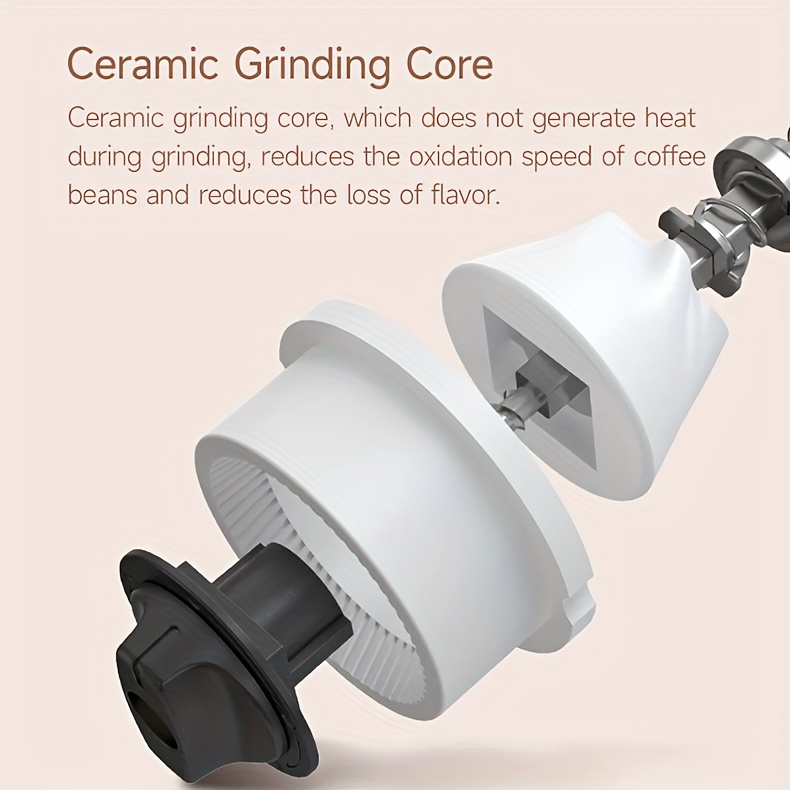 Portable Coffee Grinder With Ceramic Grinding Core Type c - Temu