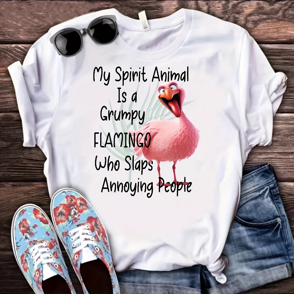 Fashion Letter Flamingo Combination Men's Diy Washable Heat - Temu