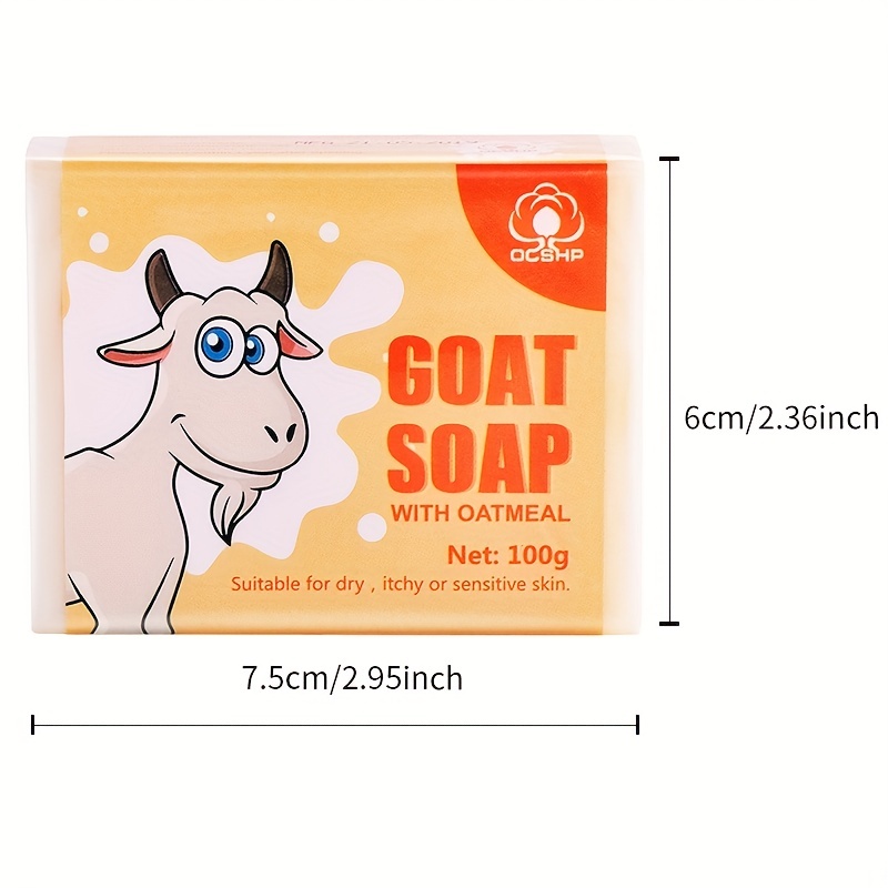 Goat Milk Soap Unique Palm Oil Can Deeply Cleanse - Temu