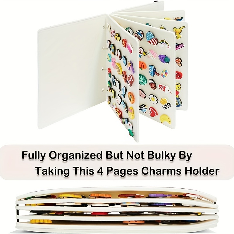 Shoe Charms Organizer Book Storage Book For Croc Charms - Temu