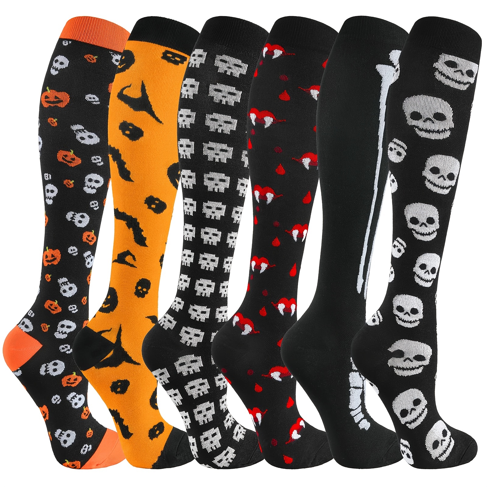 Halloween Compression Socks Women Men 20 30mmhg Support - Temu Australia