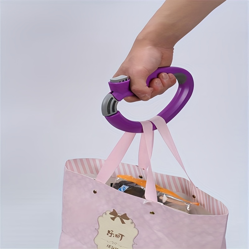 click & carry grocery bag carrier with soft cushion grip. use as a hands  free grocery
