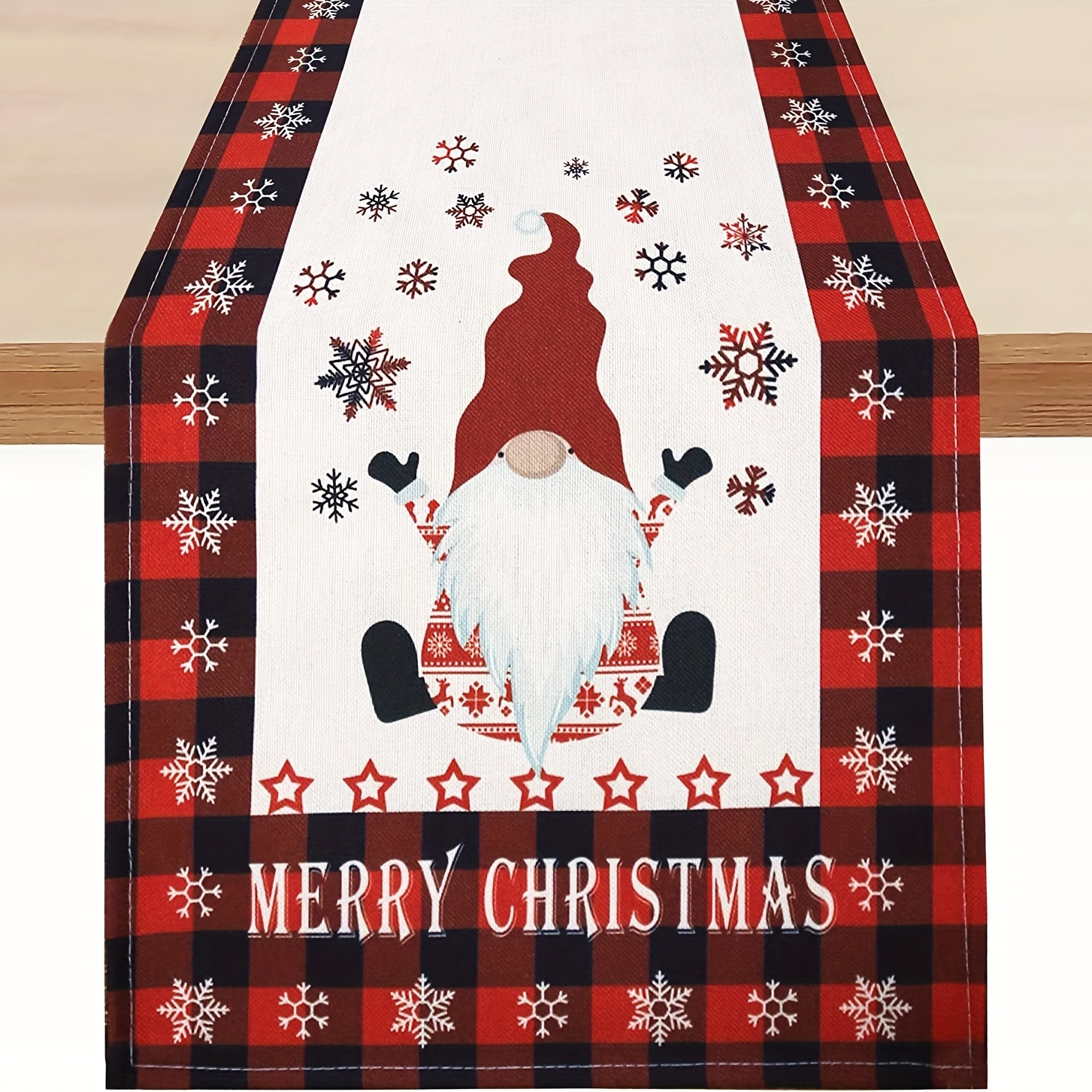 Pine Tree Snowflake Merry Christmas Table Runner Seasonal - Temu