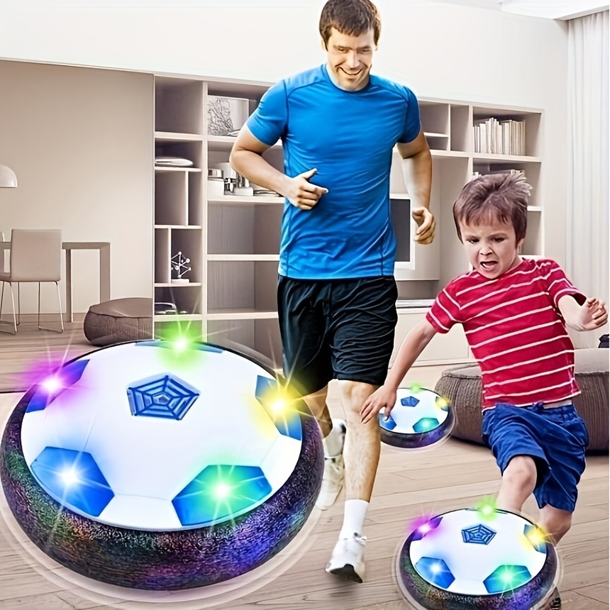 Children Air Power Football Soccer Led Lighting Foam Bumper - Temu