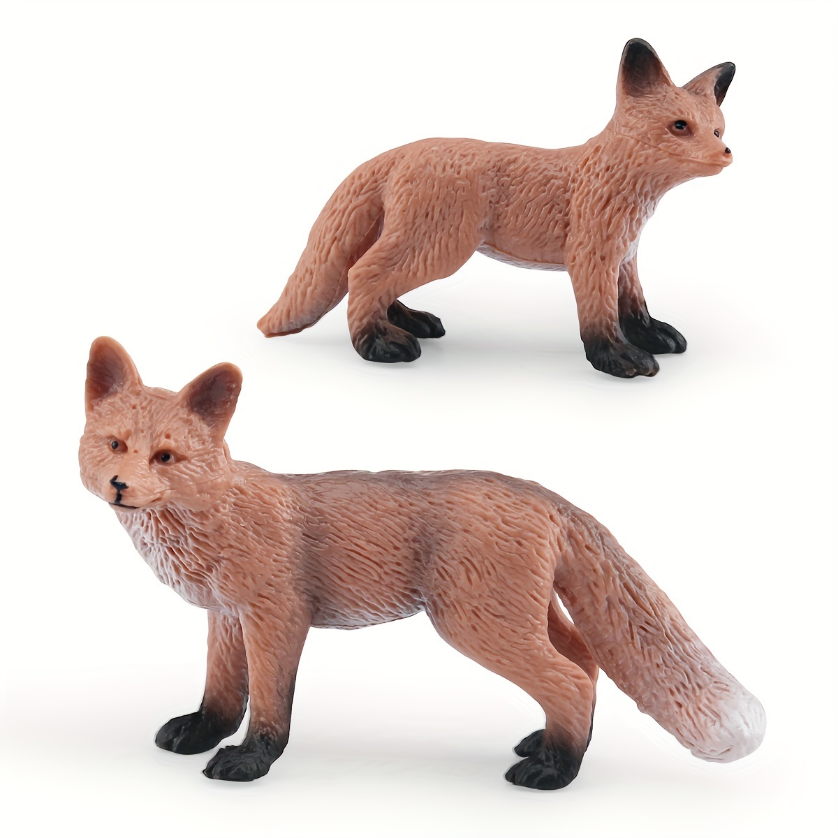 Realistic Solid Wild Animal Model, Small Red Fox Fire Fox Suit Children's  Science And Education Desktop Decoration Ornaments Toys