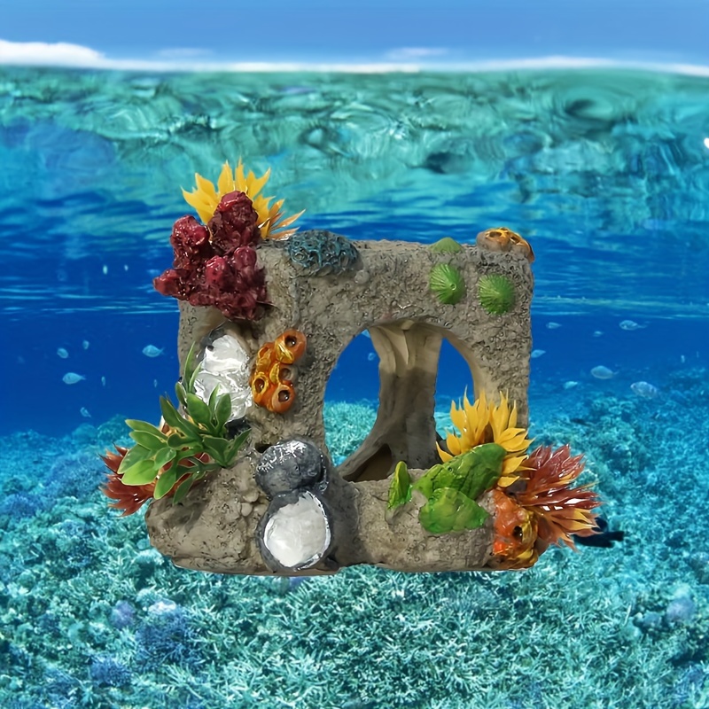 Artificial Resin Coral Reef Aquarium Fish Tank Landscaping Senery Home Decor  DIY