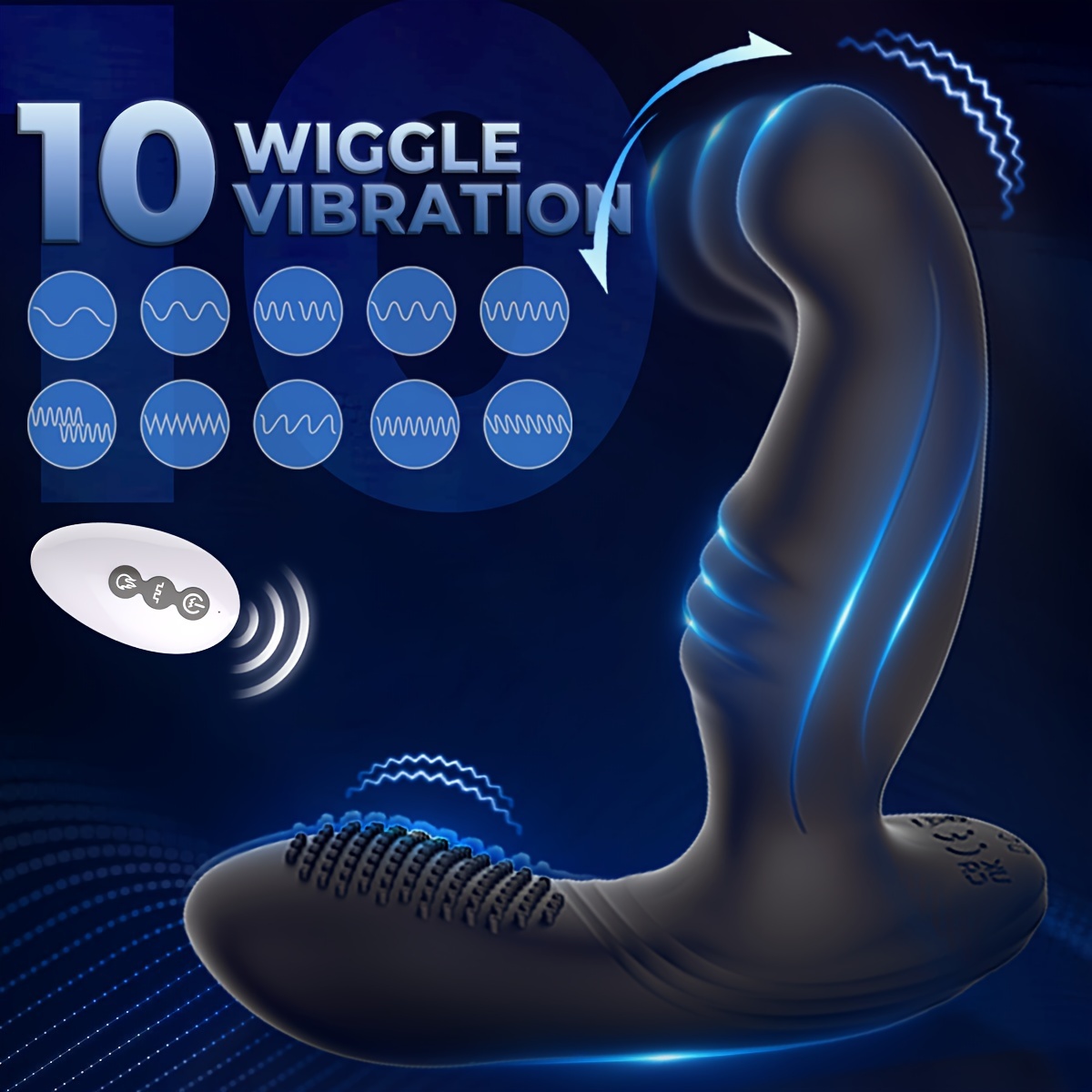 1pc finger like wiggle dual vibrating anal vibrator for men silica gel perineum stimulator toy for couples usb rechargeable 0