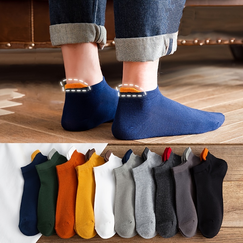 Men's Low-cut Socks Heel Guard - Temu