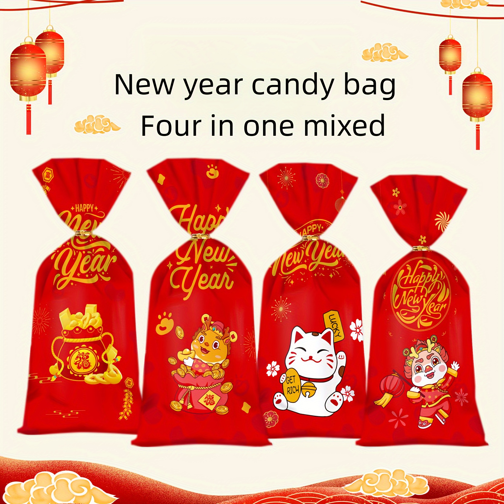 

40/50pcs New 's , Mixed , Red Plastic Gift For And