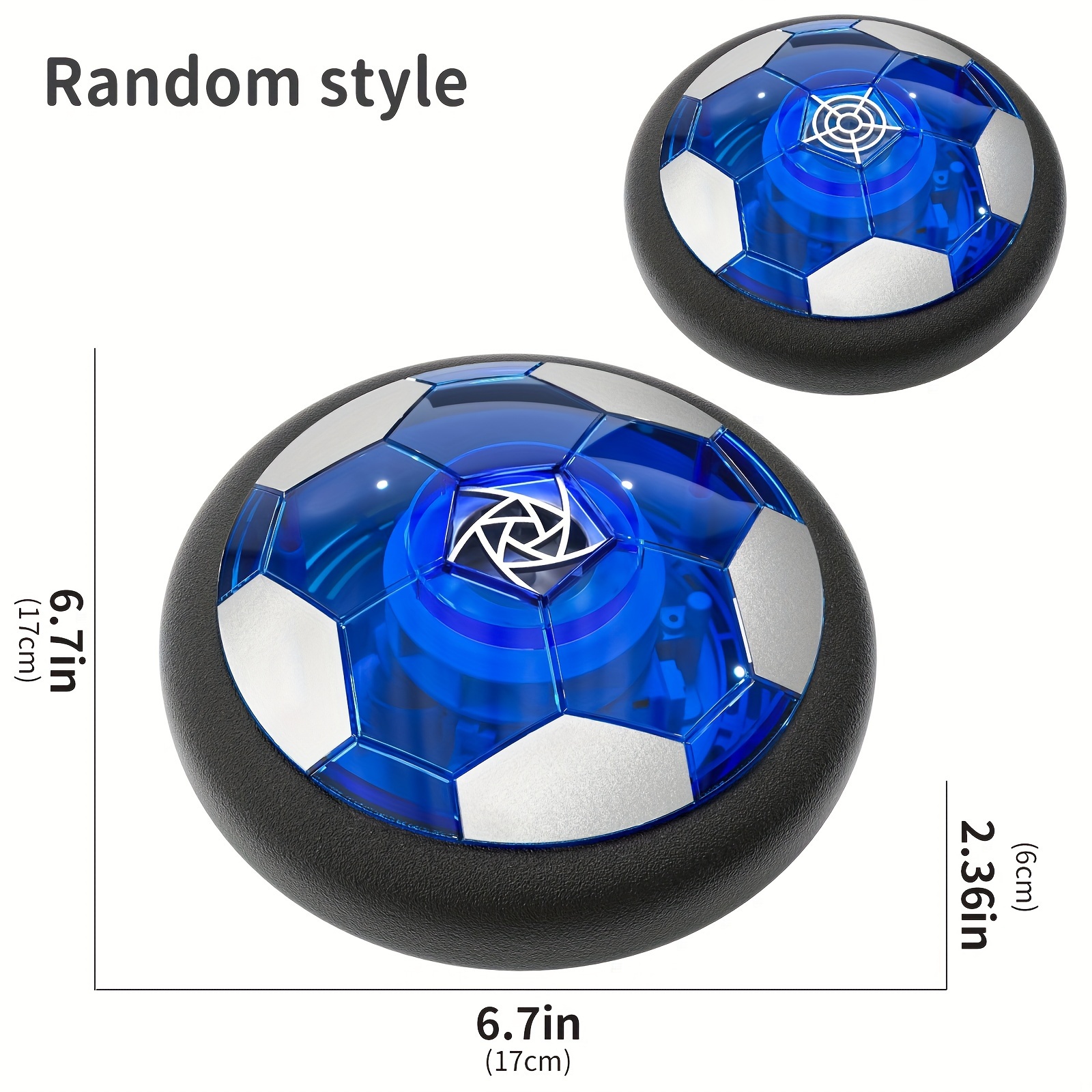 Hover Soccer Ball For Boys & Girls, Rechargeable Air Floating Soccer Ball  With LED Light And Foam Bumper, Soccer Gifts For Age 3 4 5 6 7 8-12 Year Old